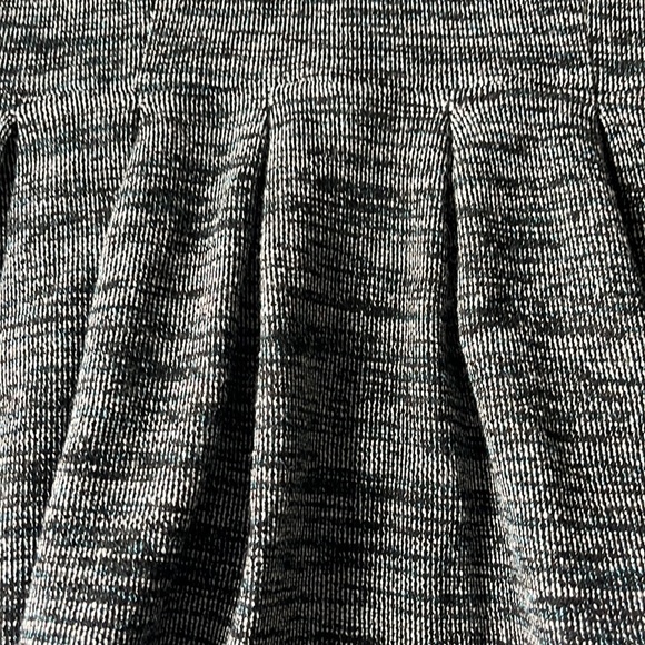 Anthropologie ganni tweed dress blue grey mock neck sleeveless - Picture 4 of 13